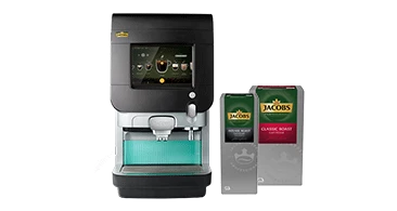Jacobs Professional Kaffeemaschine Cafitesse Excellence Compact Touch mit Kaffee für Hotels