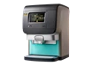 Eine Cafitesse Excellence Compact Touch Kaffeemaschine von Jacobs Professional in der Linksansicht.