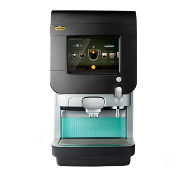 Eine Cafitesse Excellence Touch Kaffeemaschine von Jacobs Professional in der Frontansicht.