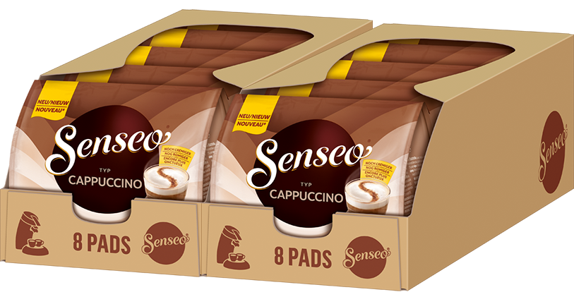 Senseo 8 Pads Cappuccino - Cafe Pods - Coffee from Germany