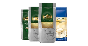 Abbildung von Instant Produkten von Jacobs Professional.
