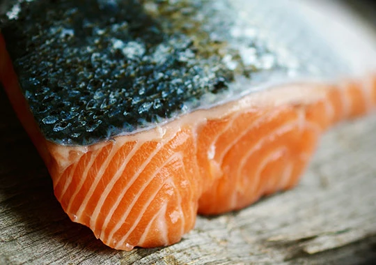 Abbildung eines rohen Fisches.