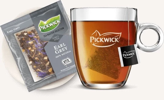 Abbildung Glas Pickwick Tea Master Selection Earl Grey Tee von Jacobs Professional.