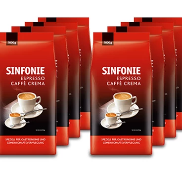 Der Sinfonie Espresso Cafe Crema, 1kg Bohnenkaffee für Ihr Unternehmen!