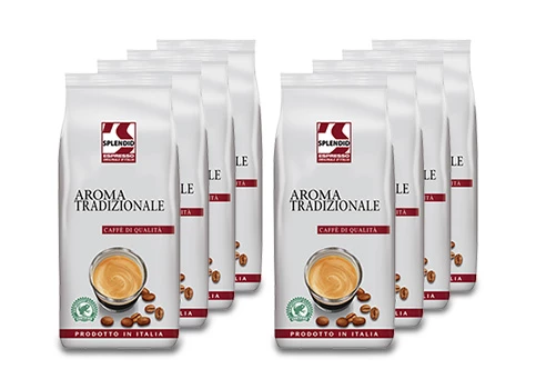 Der Splendid Aroma Tradizionale Espresso, 1kg Bohnenkaffee für Ihr Unternehmen!