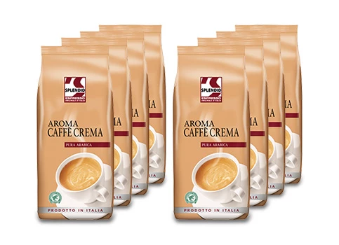 Der Splendid Aroma Caffè Crema, 1kg Bohnenkaffee für Ihr Unternehmen!