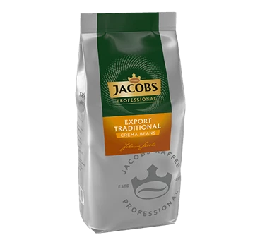 Abbildung eines Jacobs Professional Export Traditional Bohnenkaffees in der Rechtsansicht.