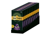 Jacobs Lungo 8 Intenso, Kaffeekapseln, 10 x 10 Stück (á 5,2g)