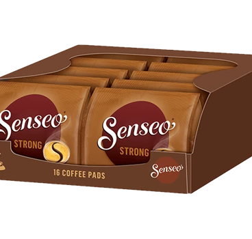 Abbildung von Senseo Strong 16 Kaffeepads im Karton