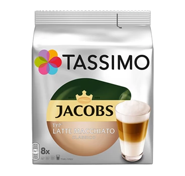 Abbildung des Packshots des Jacobs Professional Produkt TASSIMO Jacobs Latte Macchiato Classico, 2x8 Kapseln