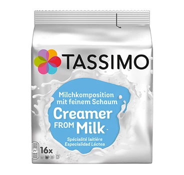 Abbildung des Packshots des Jacobs Professional Produkt TASSIMO Milchkomposition, 16 Kapseln