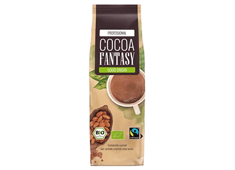 Abbildung eines Jacobs Profesisonal Cocoa Fantasy Good Origin Kakaos.