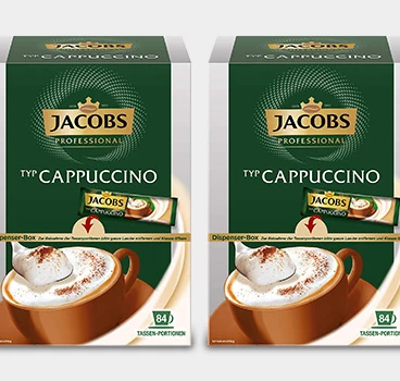 Der Jacobs Professional Cappuccino Sticks, Löslicher Kaffee für Ihr Unternehmen!