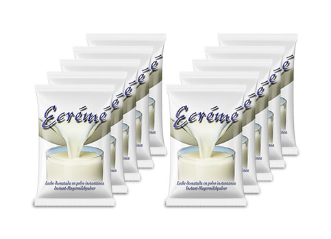 Ecrémé Milchtopping, 10 x 500g Instant Magermilchpulver