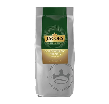 Abbildung eines Jacobs Professional Instant Kaffee Jacobs Gold Würzig Intensiv Instant Produktes.
