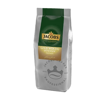 Abbildung eines Jacobs Professional Instant Kaffee Jacobs Gold Würzig Intensiv Instant Produktes.