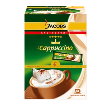 Abbildung des Packshots des Jacobs Professional Produkt Jacobs Cappuccion Sticks, 84 Sticks Löslicher Kaffee