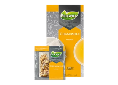 Abbildung des Packshots des Jacobs Professional Produkt Pickwick Chamomile, Kamillentee, 3 Packungen à 25 Beutel