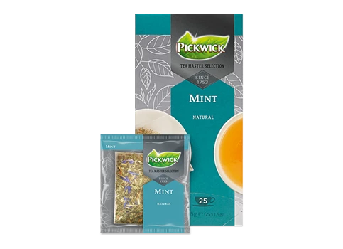 Abbildung des Packshots des Jacobs Professional Produkt Pickwick Mint, Pfefferminztee, 3 Packungen à 25 Beutel