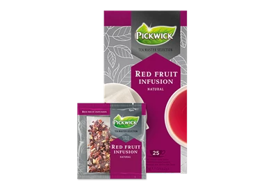 Abbildung des Packshots des Jacobs Professional Produkt Pickwick Red Fruit Infusion, Früchtetee, 3 Packungen à 25 Beutel