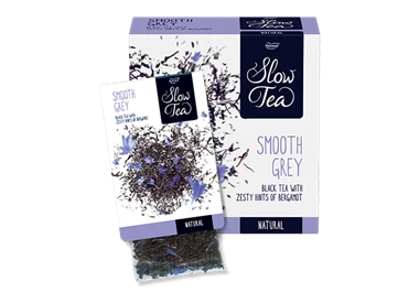 Abbildung des Packshots des Jacobs Professional Produkt Slow Tea Smooth Grey, Schwarzer Tee, 3 Packungen à 25 Beutel