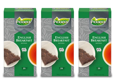 Der Pickwick English Breakfast, Schwarzer Tee, 3 Packungen à 25 Beutel für Ihr Unternehmen!