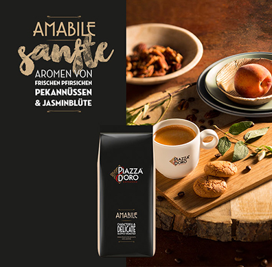 Piazza D'Oro Amabile Café Créme Espresso 6 x 1Kg ganze Kaffee-Bohne 