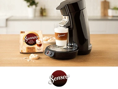 Senseo Kaffeemaschine und Logo