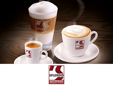 Splendid Kaffeetassen und Logo