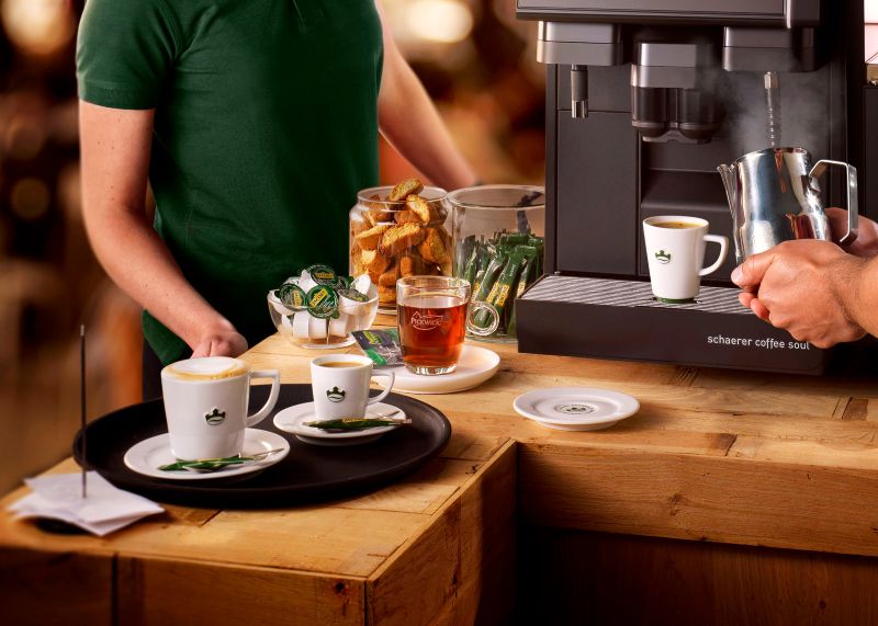 Modernste Kaffeetechnik für den großen Bedarf.