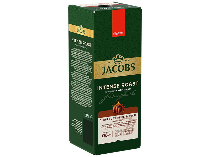 Jacobs Cafitesse Intense Roast 1,25l, Artikel: 4059444 - Verpackung seitlich links