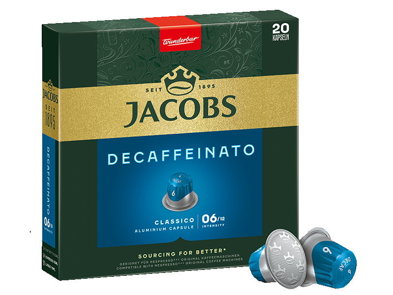 Jacobs Espresso Decaffeinato Lungo 6 Kaffeekapseln, Artikel: 4028756 - Detailansicht Einzelverpackung