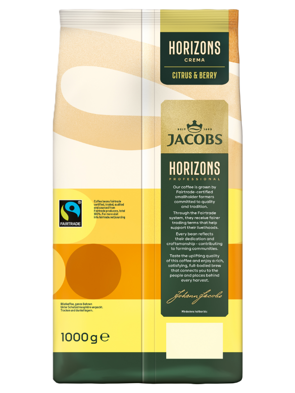 Jacobs Horizons Crema, Artikel: 4242890 - Verpackungsürckseite
