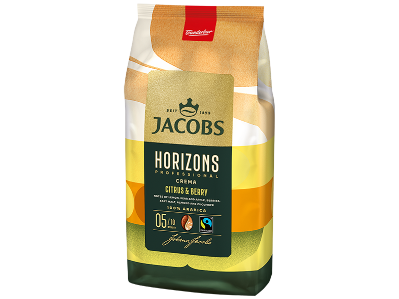 Jacobs Horizons Espresso, Artikel: 4242890- seitliche Ansicht der Verpackung