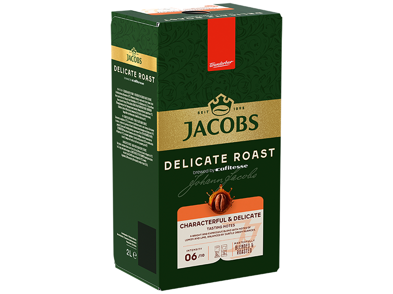 Jacobs Cafitesse Delicate Roast 2L, Artikel: 4059426 - Ansicht der Verpackung seitlich links