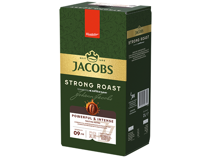 Jacobs Cafitesse Strong Roast 2L, Artikel: 4059442 - Verpackung seitlich rechts