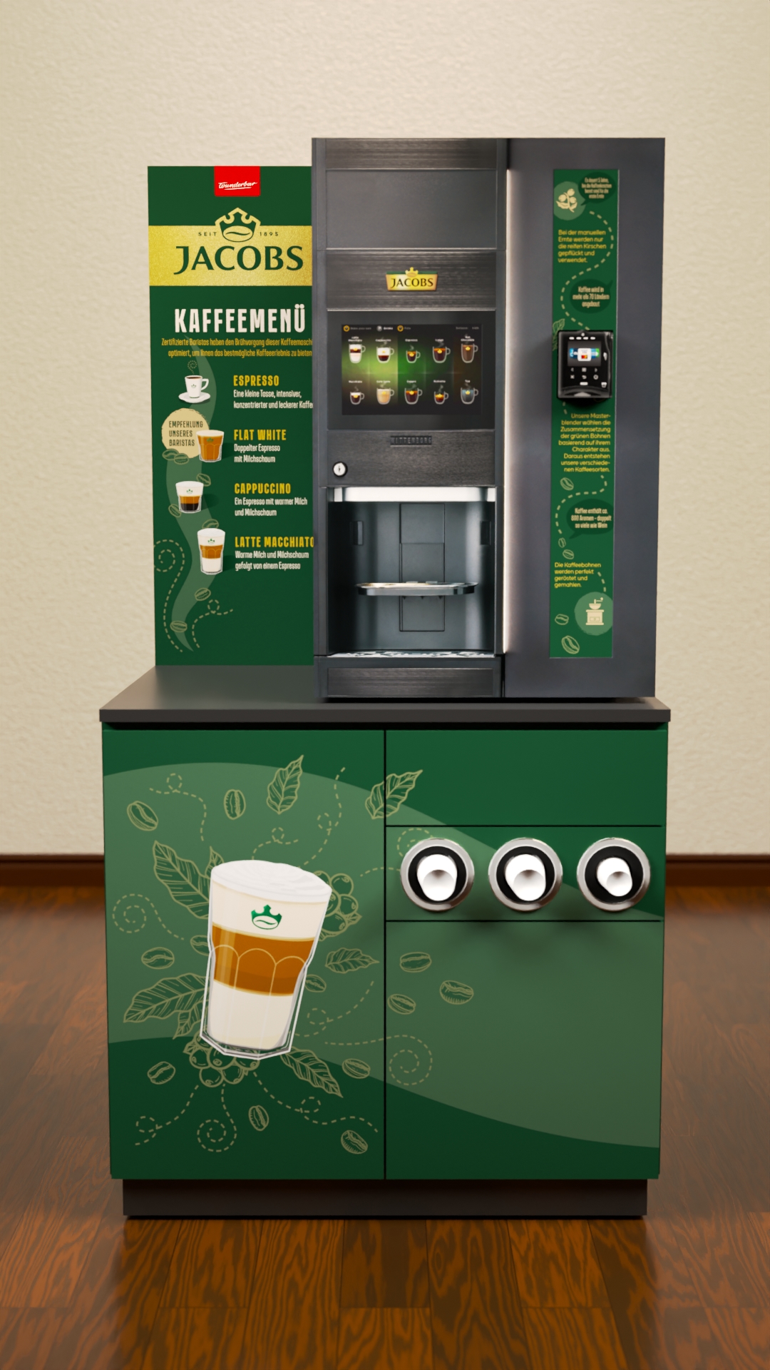 Jacobs Barista Bar Detailansicht mit Omni