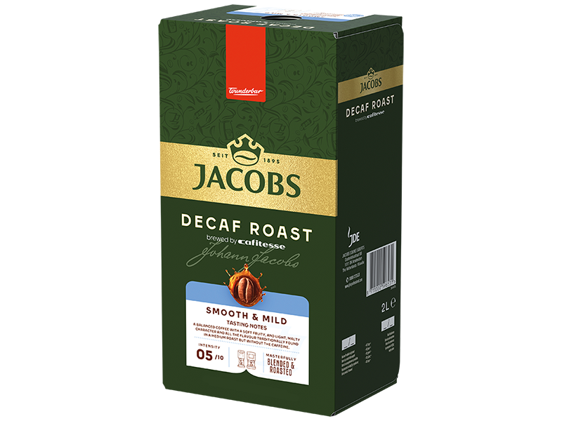Jacobs Cafitesse Decaf Roast 2L, Artikel: 4059446 - Ansicht der Verpackung seitlich rechts