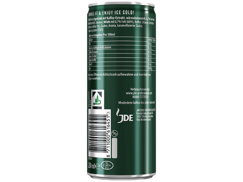 Jacobs Icepresso Classic - Rückseite der Dose