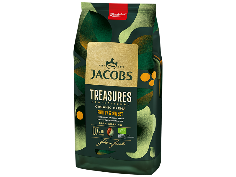 Jacobs Treasure Crema, Artikel: 4242936 - seitliche Ansicht der Verpackung