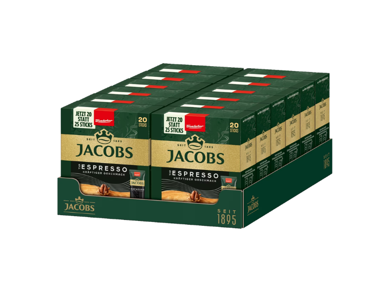 Jacobs Kaffesticks Typ Espresso, Artikel: 4008377- Detailansicht der Box