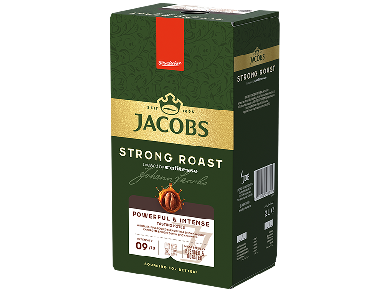 Jacobs Strong Roast 2x2L - Detailansicht seitlich links