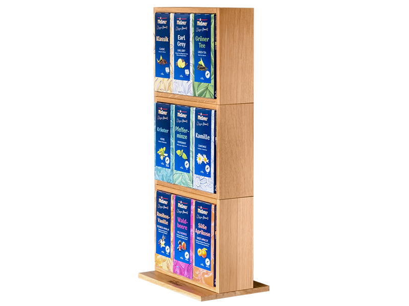 Messmer Holzdisplay für Classic Moments , Artikel: 4061761 - Detailansicht bestückt