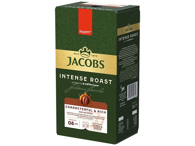 Jacobs Cafitesse Intense Roast 2L, Artikel: 4059445 - Verpackung seitlich rechts