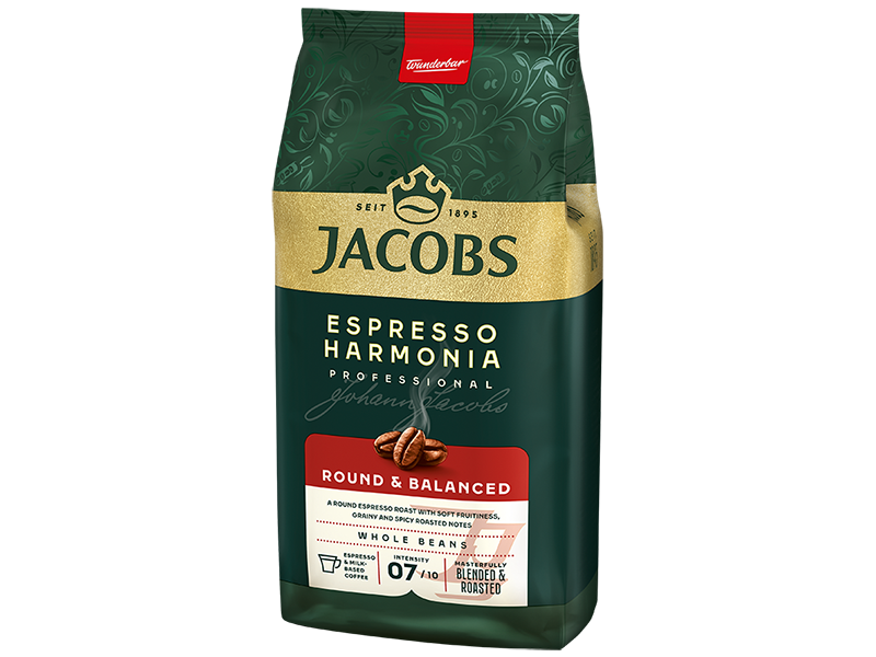 Jacobs Espresso Harmonia, Artikel: 4242911 - seitliche Ansicht der Verpackung