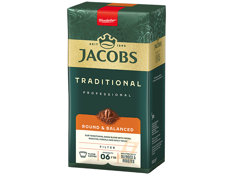 Jacobs Traditional 500g, Artikel: 4039441 - Verpackung seitlich