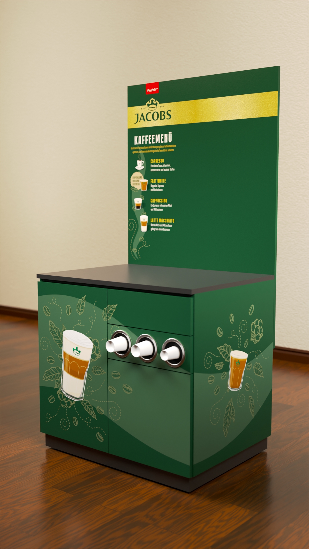 Jacobs Barista Bar Frontansicht