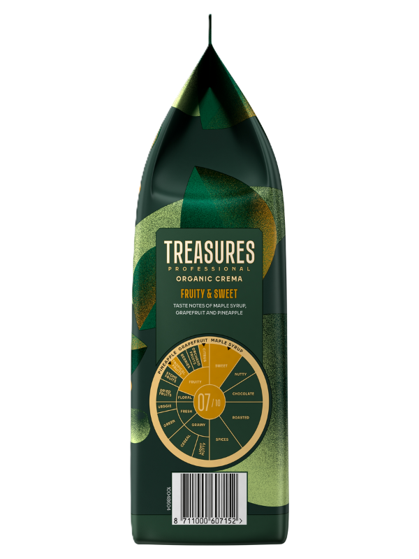 Jacobs Treasures Crema , Artikel: 403939- Verpackung seitlich