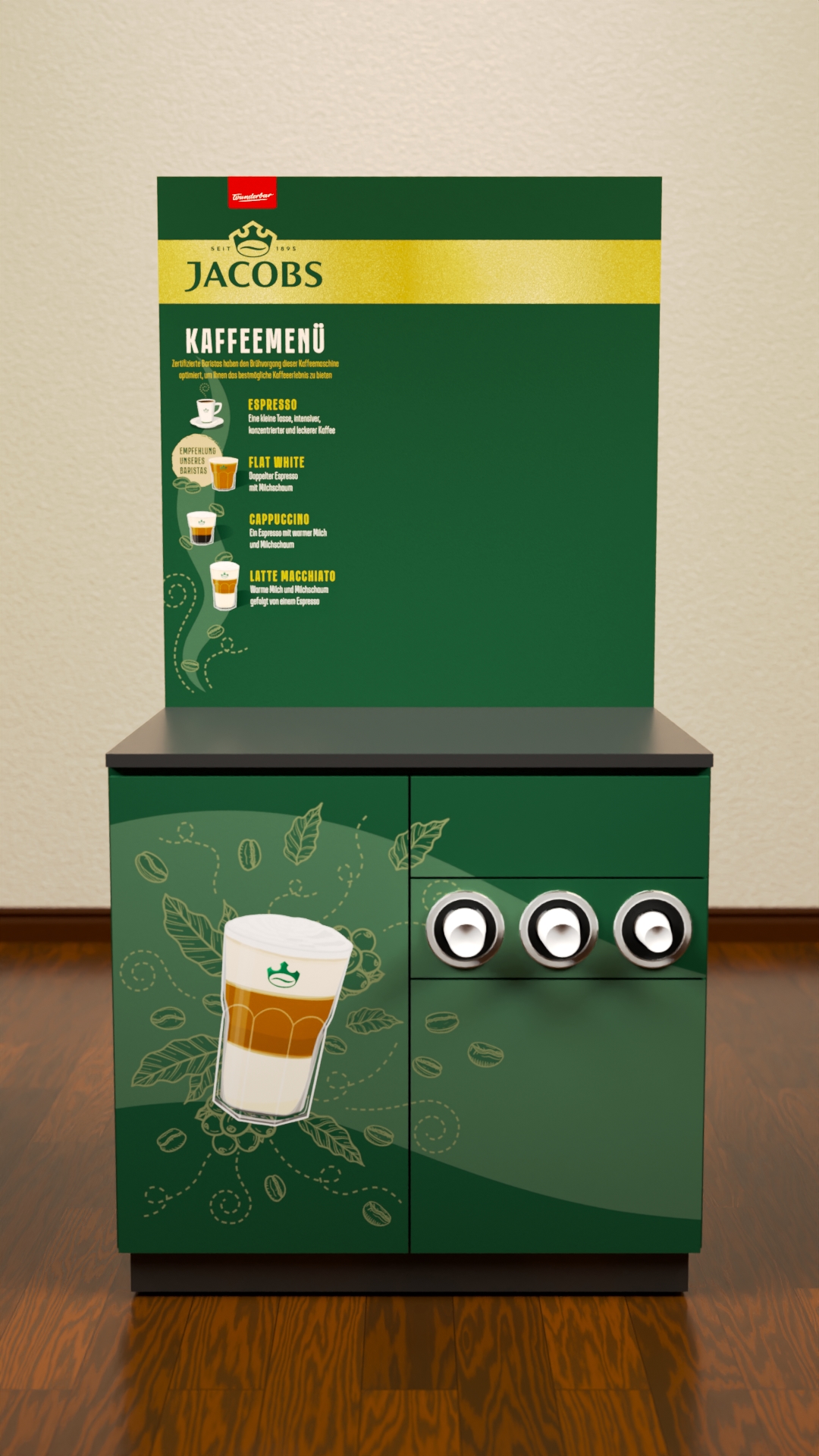 Jacobs Barista Bar Seitenansicht