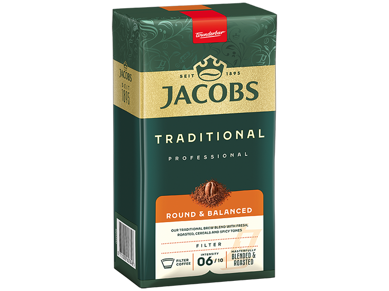 Jacobs Traditional 500g, Artikel: 4039441 - seitliche Ansicht der Verpackung